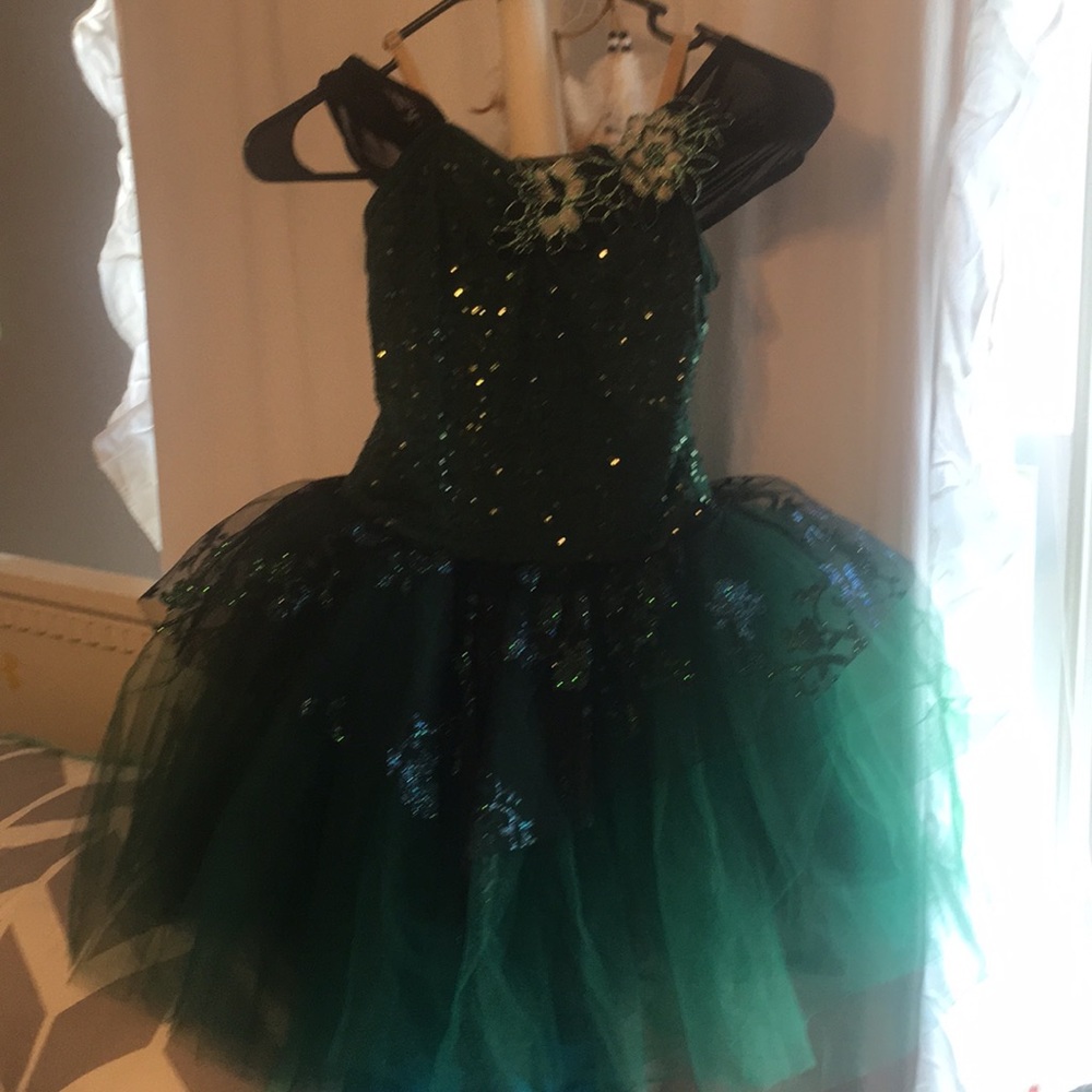 Dark and green black tutu